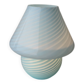 Lampe en verre de Murano Vetri forme champignon