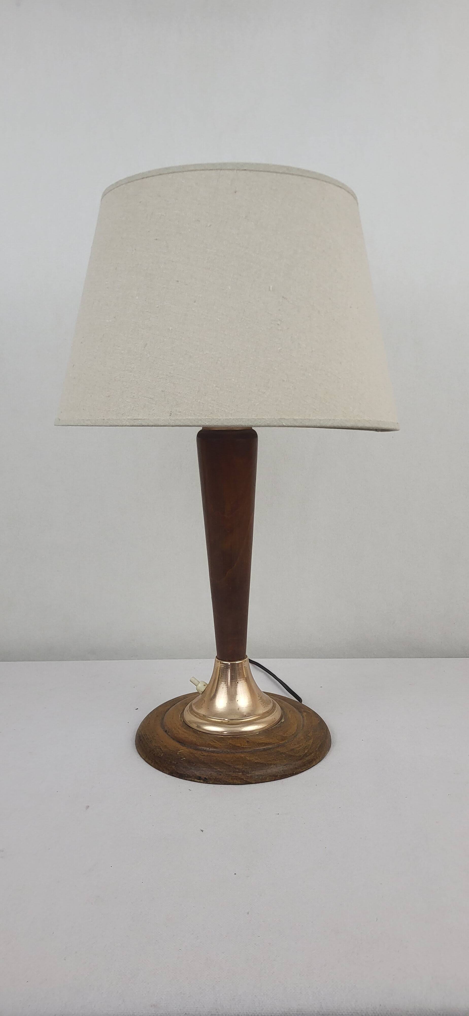 Art Deco wooden lamp