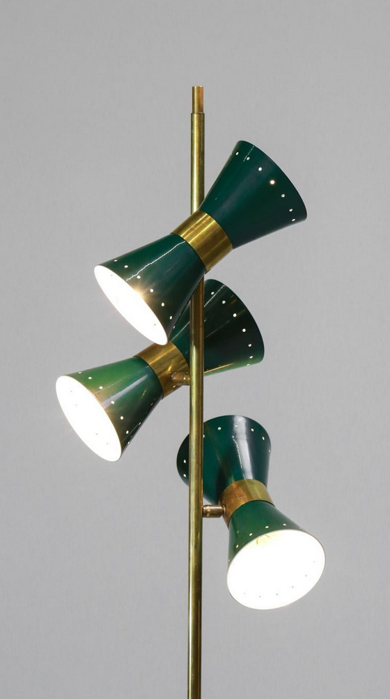 Green diabolo floor lamp
