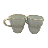 2 sandstone mugs