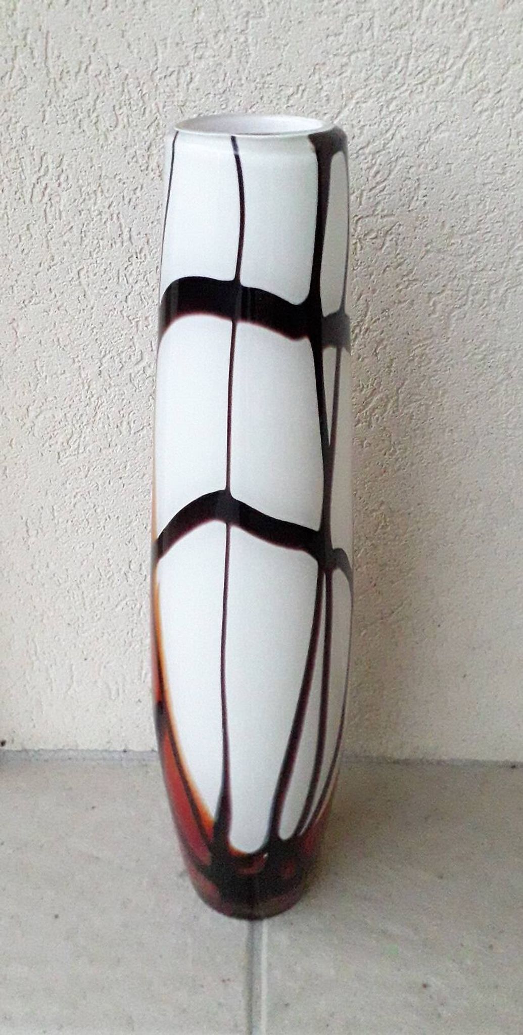 Multicoloured glass vase