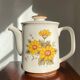 Flower pattern teapot
