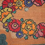 Carpet American made hooked hand 62x113cm - 1920