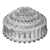 Plafonnier à verre texturé rond par Limburg, Allemagne, années 1970