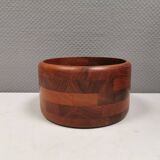 Beautiful wooden bowl in teak from Danish Kjeni 1950s.
