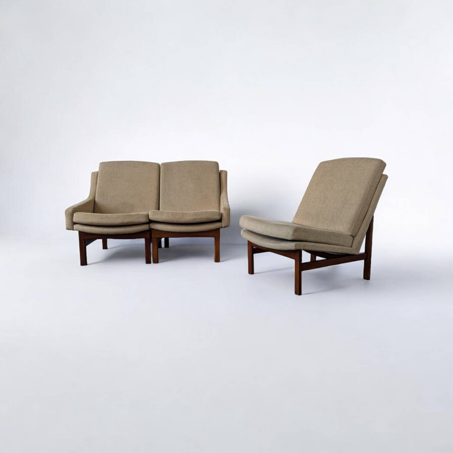 Canapé modulable vintage par Karel Vyčítal pour Dřevotvar Jablonné, 1960