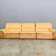 Bogo sofa in leather and suede, by Carlo Bartoli for Rossi di Albizzate