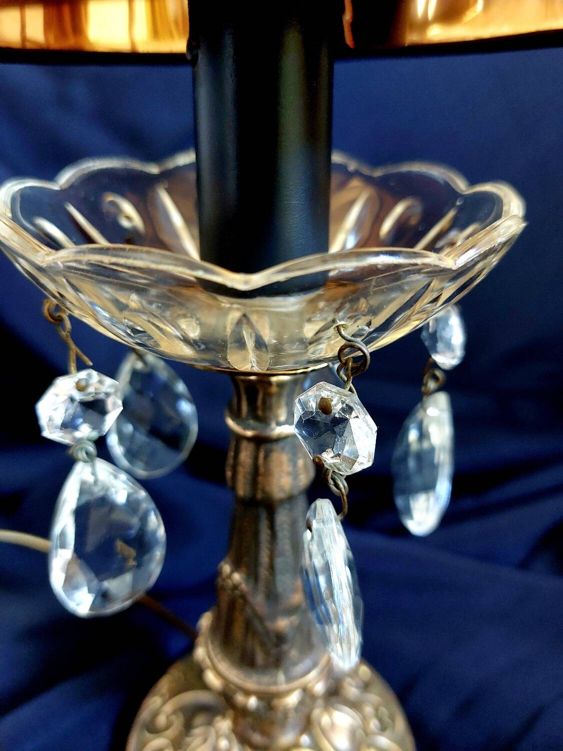 Small vintage brass lamp