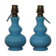 Pair of feet of lamps opaline Chattard