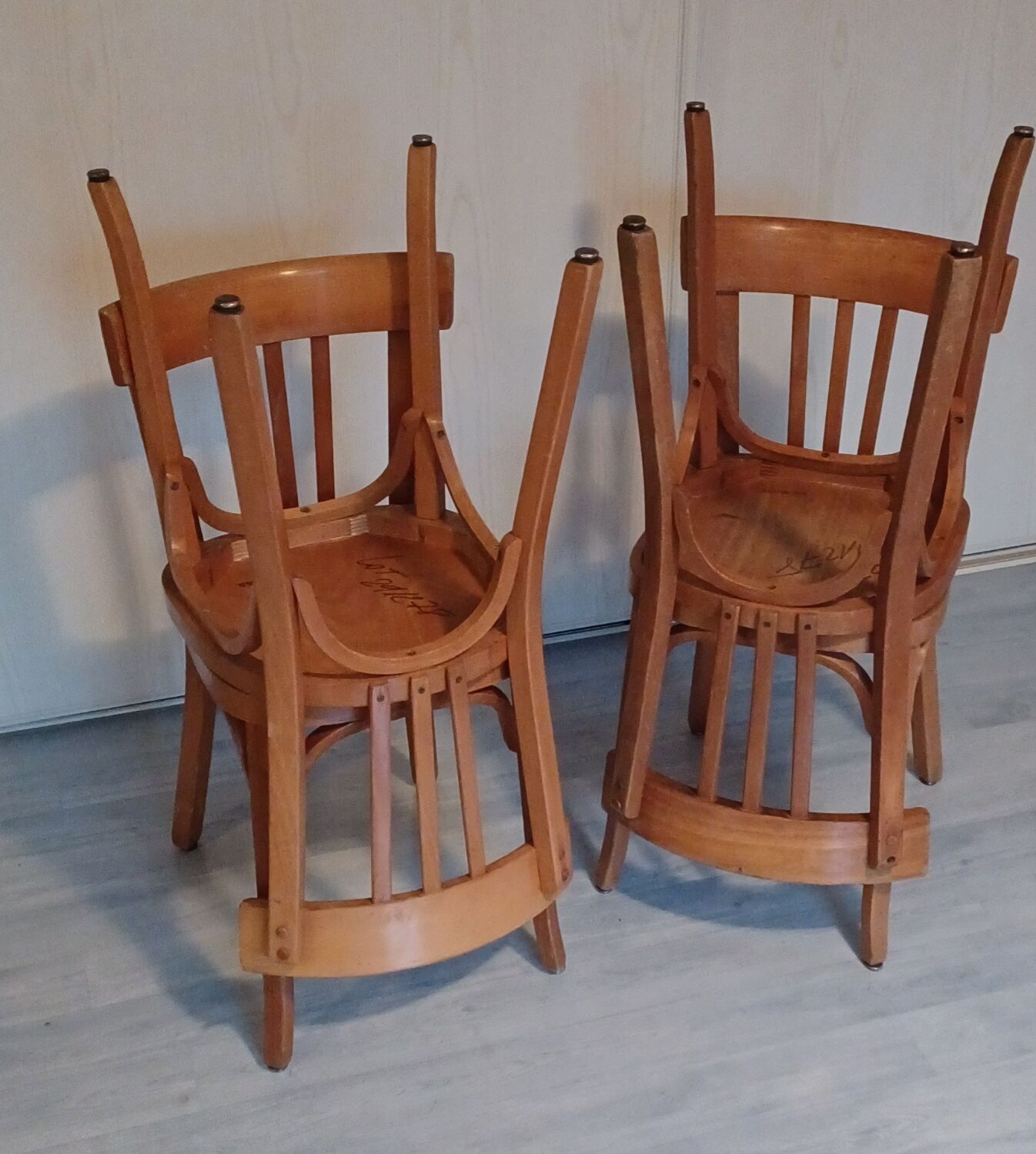 Set of 4 Baumann bistro chairs