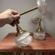 Paire d’appliques murales tulipes fleurs