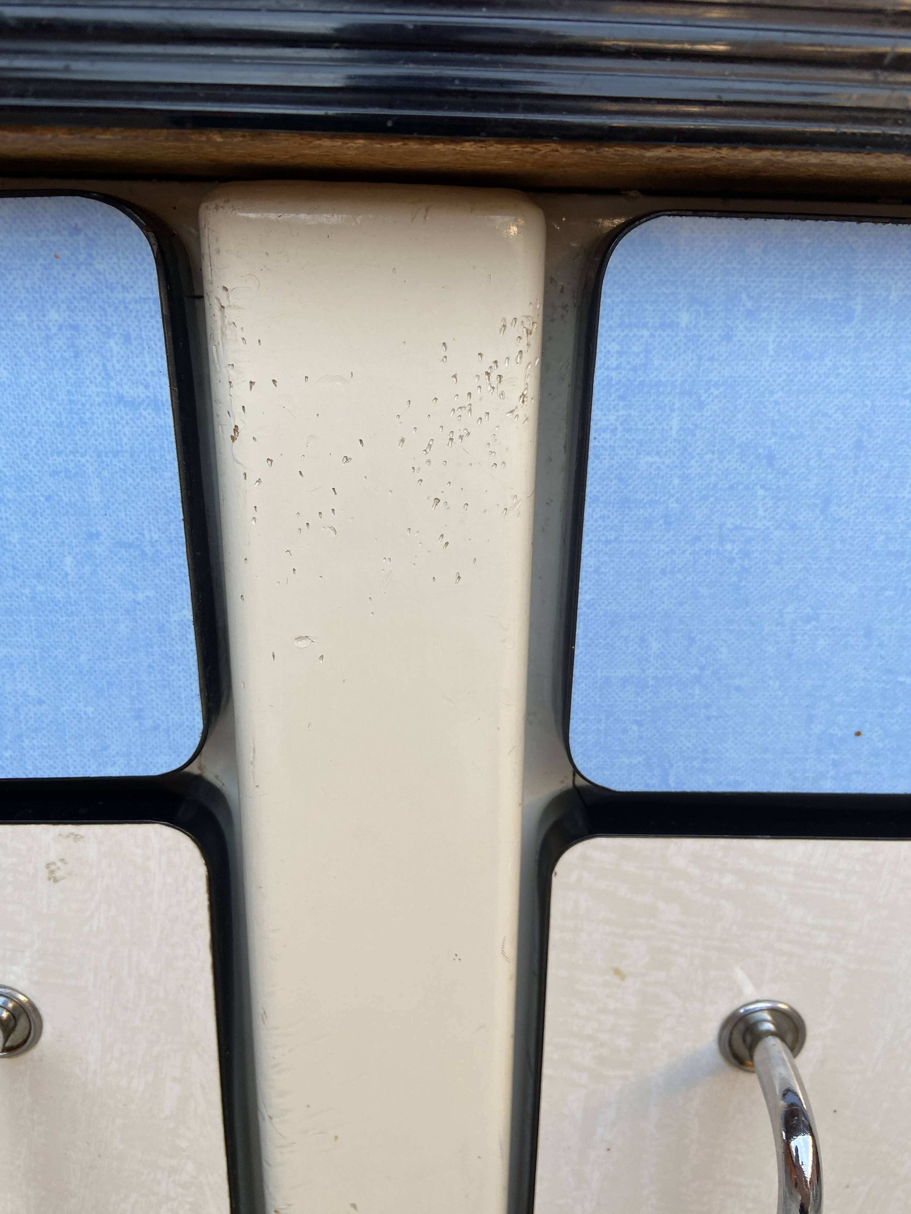 Vintage sideboard in blue formica 1960s