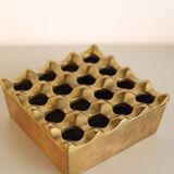 Vintage solid brass ashtray by Holger BACKSTROM and Bo LJUNGBEG