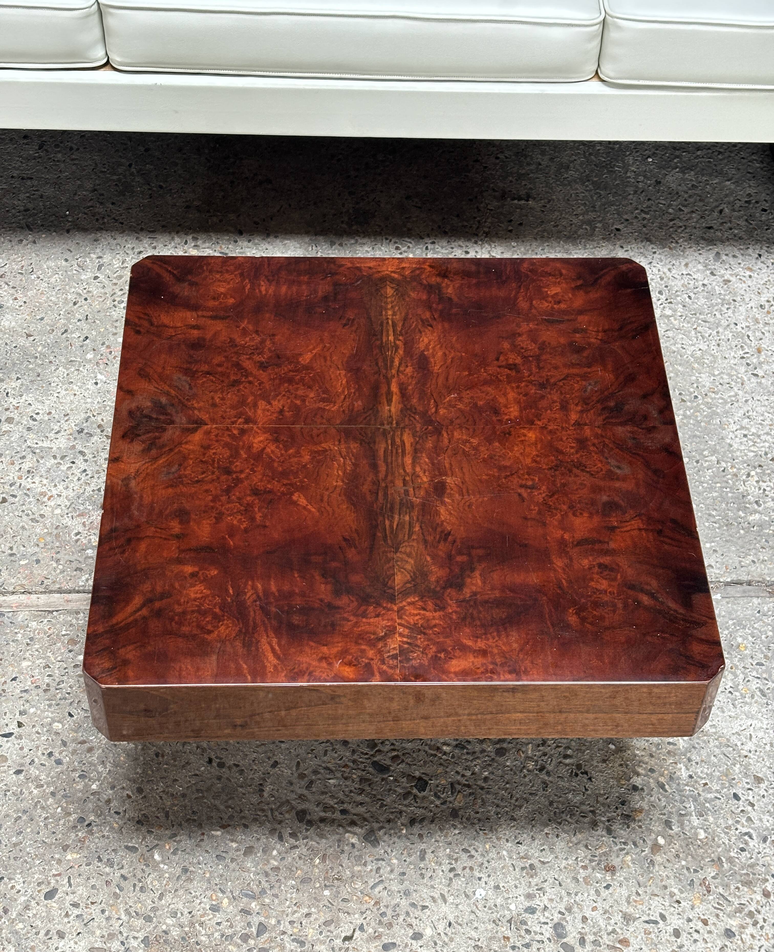 Lacquered Parchment Coffee or Side Table in the Style of Aldo Tura, Italy 1970's