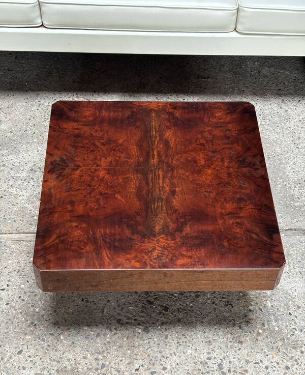 Table basse en parchemin laqué, Italie années 1970