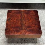 Lacquered Parchment Coffee or Side Table in the Style of Aldo Tura, Italy 1970's
