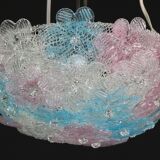 Lustre multicolore Murano Fleur par Seguso pour Venini, Italie, années 1960.