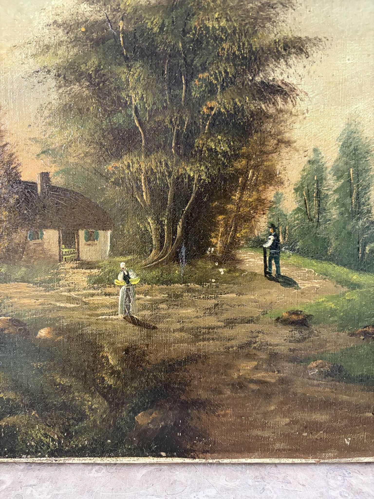 Rural landscape, late 19th century, oil on canvas signed