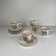 Set of 5 KG Luneville cups + saucers – Réverbère model