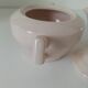 Art Deco sugar bowl and milk jug Céranord Saint-Amand pale pink