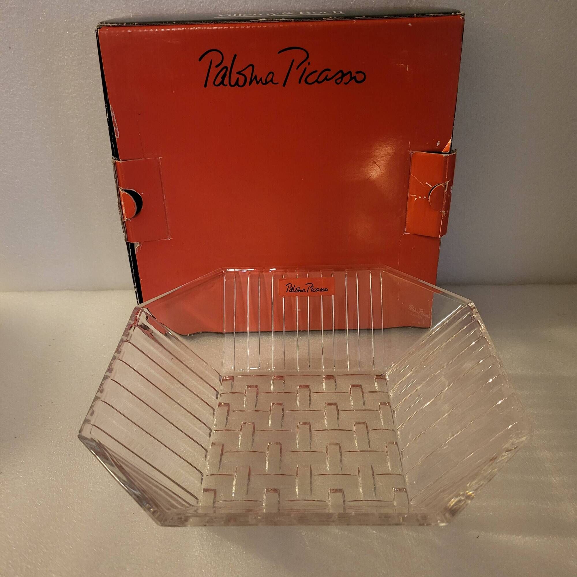 Salad bowl, crystal bowl by Paloma Picasso for Villeroy and Boch.