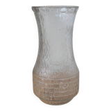 1960S MCM Patterned Pressed Glass Vase