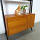Armoire design en teck Musterring avec pieds noirs