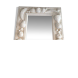 Unique decorative plaster mirror with fruit decorations