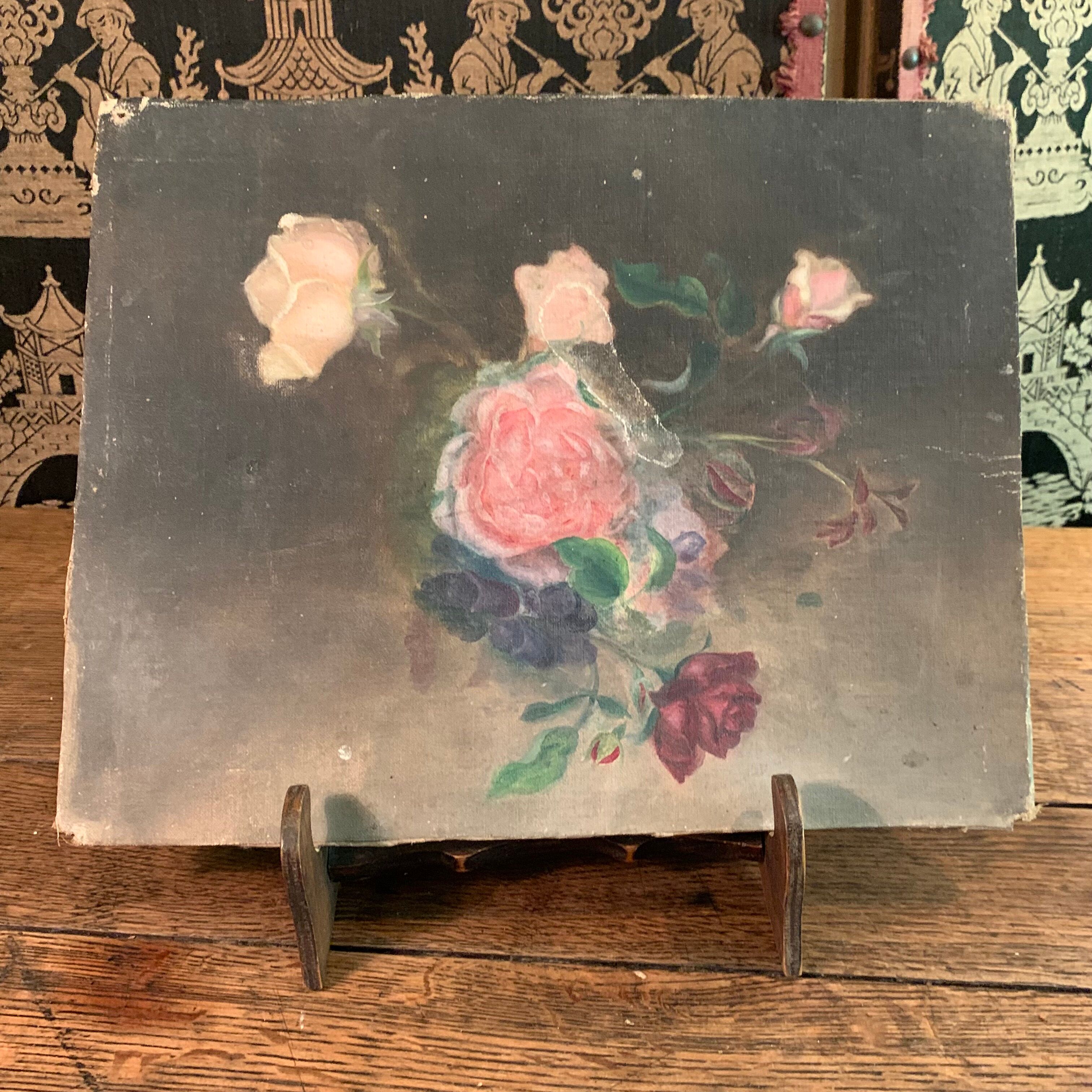 Peinture bouquet de roses