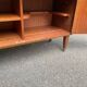 Scandinavian high buffet display cabinet in rosewood from the 1950s.