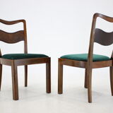 1930s Set of 4 Art Deco Dining Chairs, Czechoslovakia