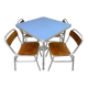 Vintage aluminium dining set