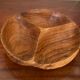Vintage olive wood dish
