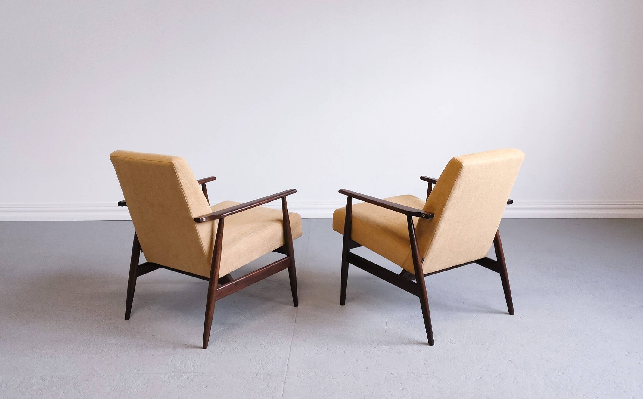 1960 Henryk Lis Mid Century Armchair in Yellow