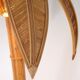 "Palm tree" floor lamp in rattan