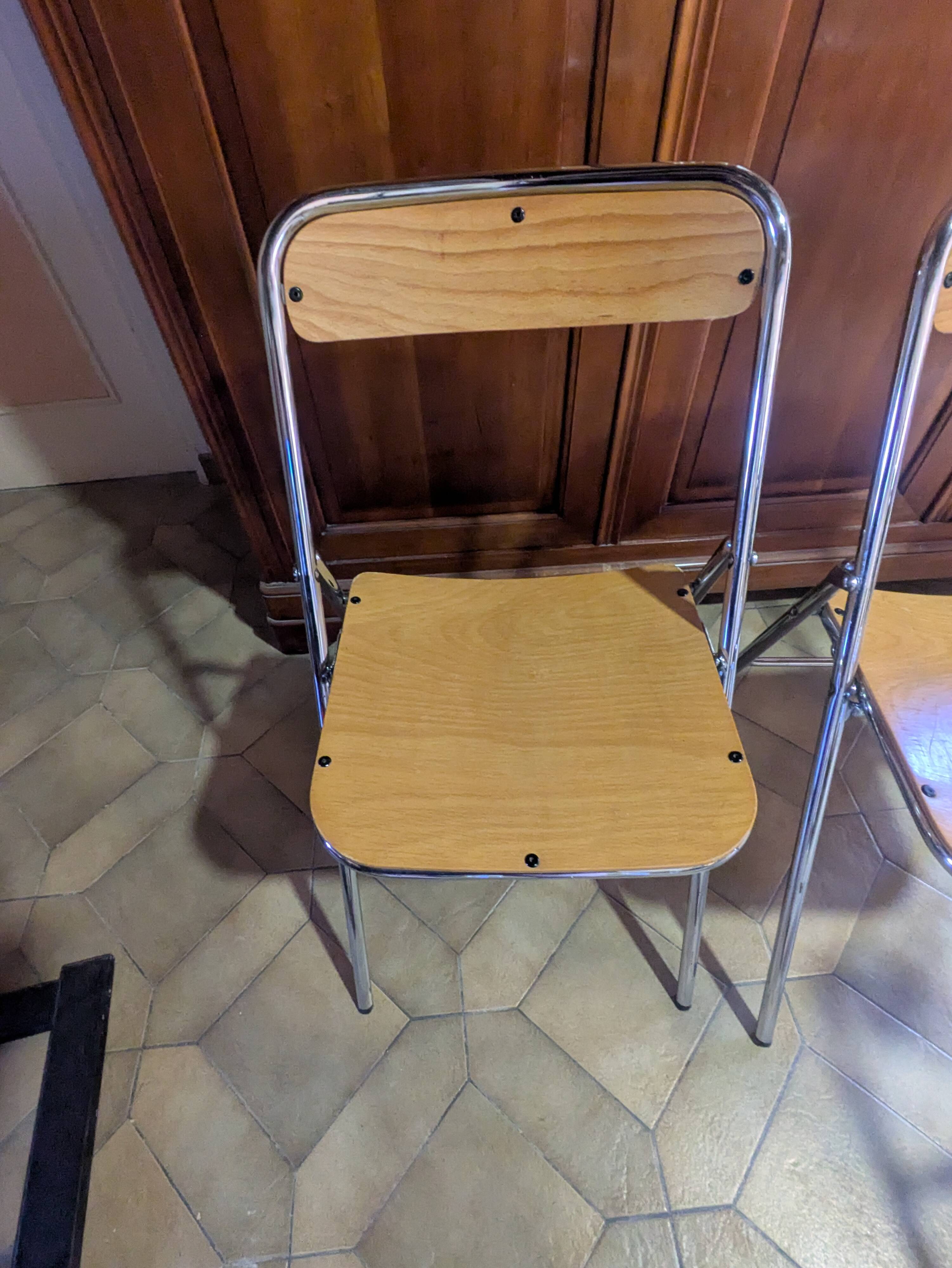 Lot de 4 chaises pliantes Souvignet