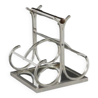 Bottle holder attributed to Jacques Adnet