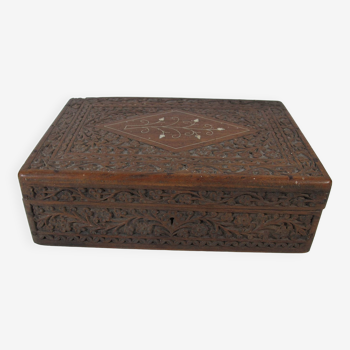 Pretty carved wooden box