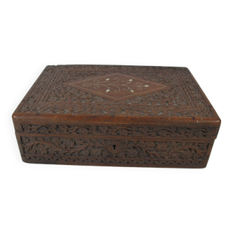 Pretty carved wooden box