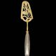 Gold metal pie server