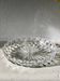 Round faceted crystal dish