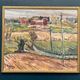Original Swedish Oil on Panel – “Landscape” by Alexander Roos (1895–1973) – Signed – Vintage & Framed – 48 × 41 cm