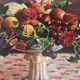 Still life with fruits and flowers – oil painting on canvas from the 20th century, a caress for the eyes.