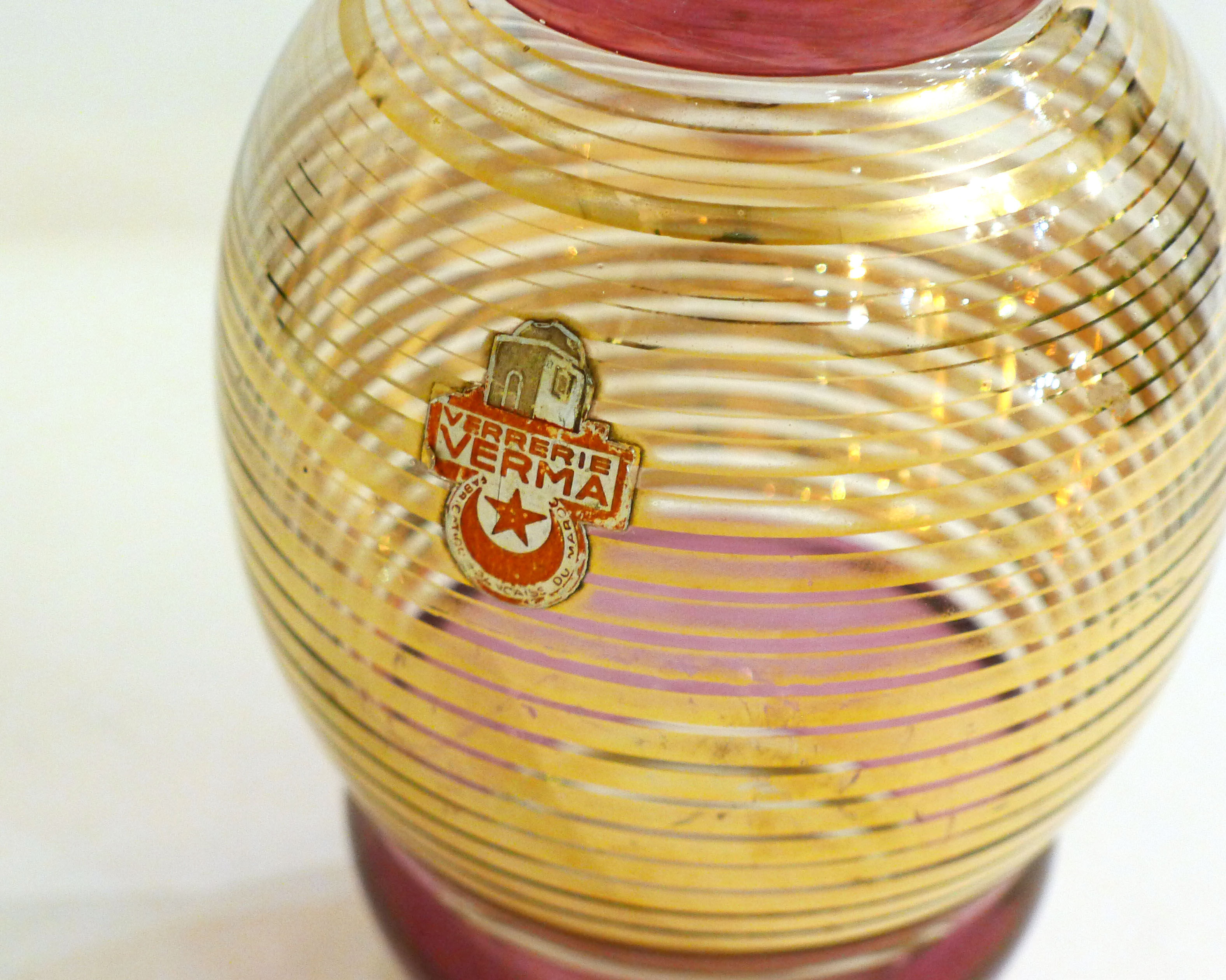 Golden verma vase 1950's