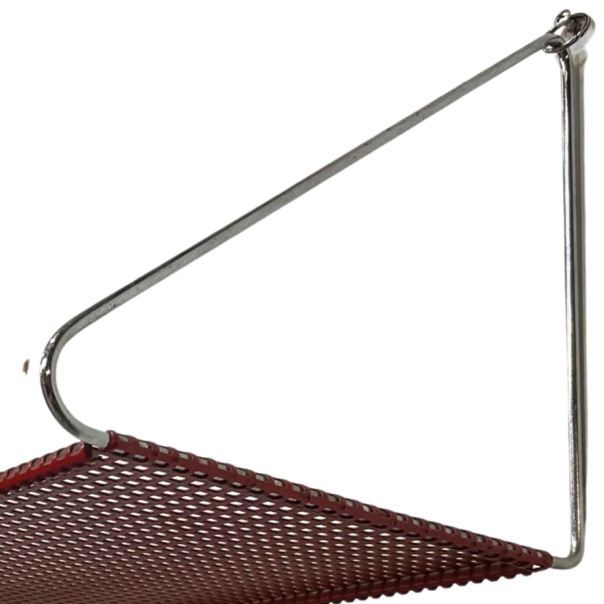 Wall rack 0  Pilastro by Tjerk Reijenga red perforated red wall rack 1960