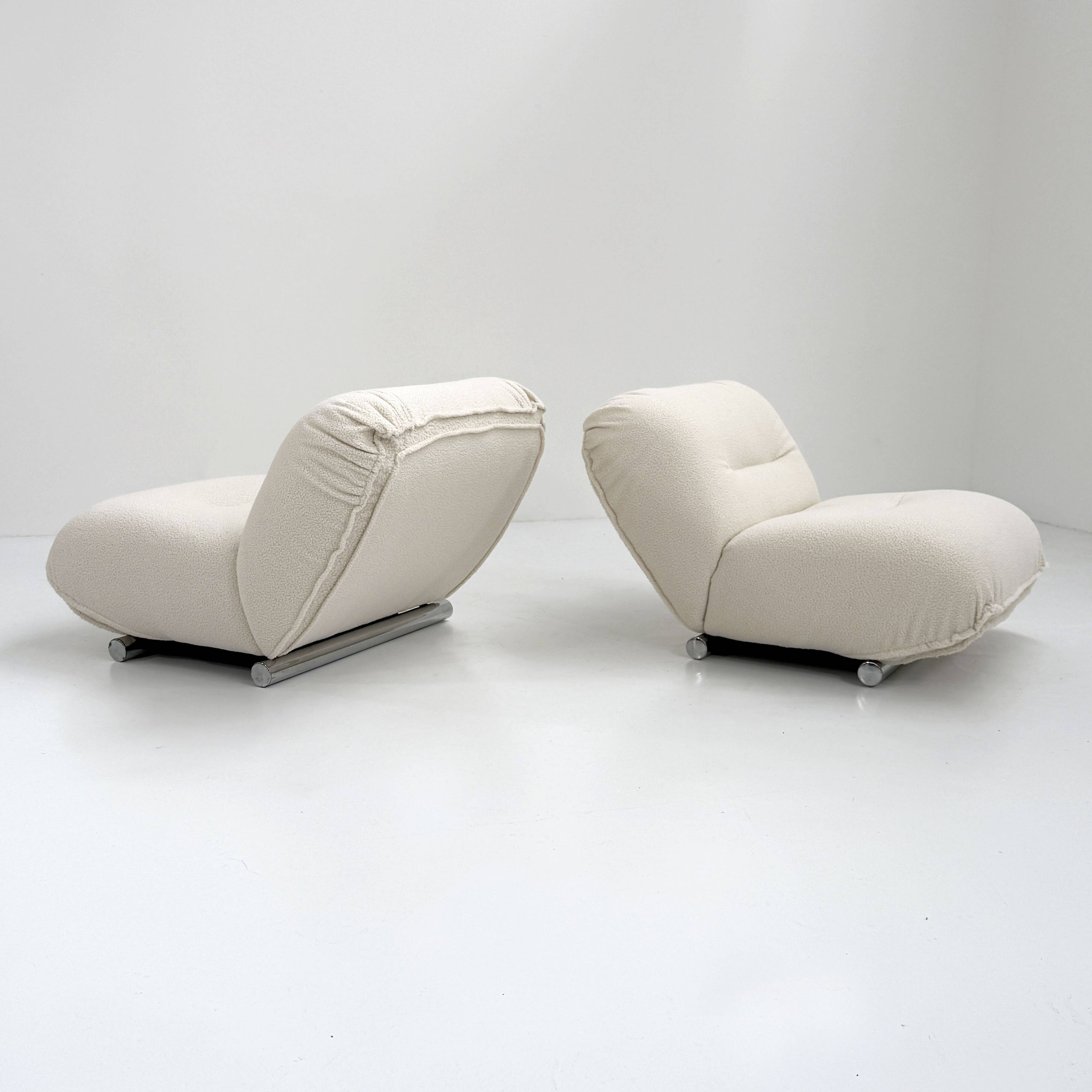 Paire de fauteuils par Giuseppe Munari pour Poltrona Munari, 1970