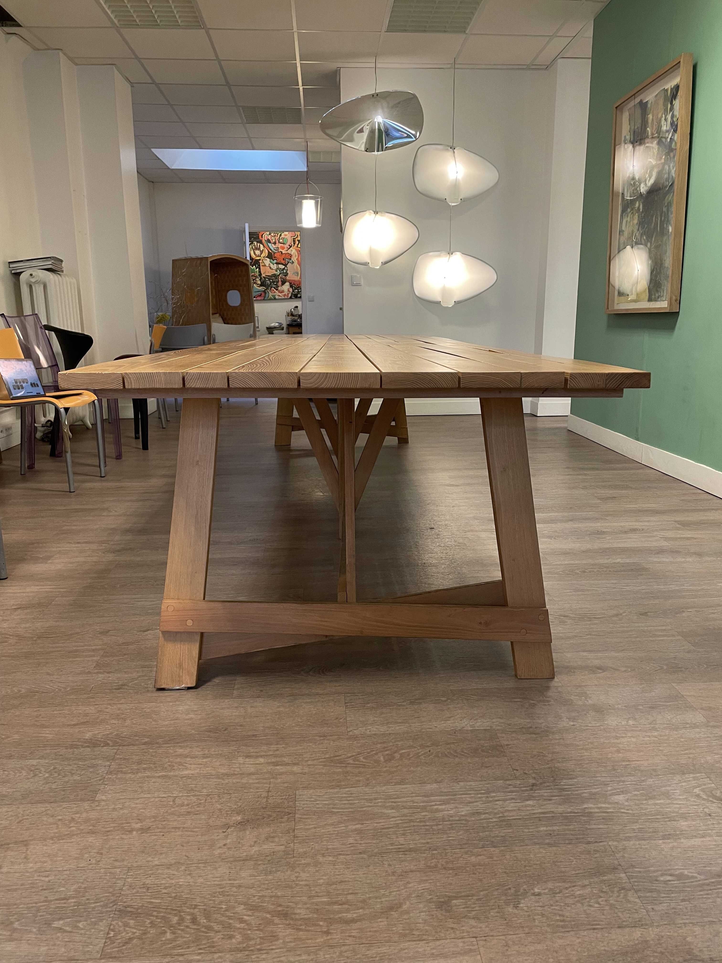 Wooden table in solid