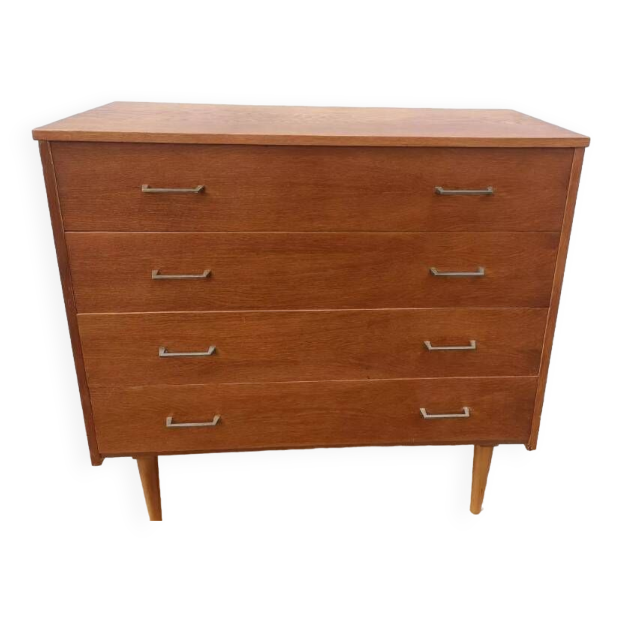 Vintage light oak chest of drawers