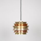 Pair of 2 Swedish vintage pendant lamps Trava by Carl Thore, Granhaga, 1960