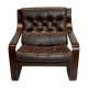 A leather lounge poäng chair by noboru nakamura for ikea, 1970s